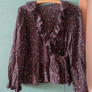 Madewell Silk Wrap Blouse